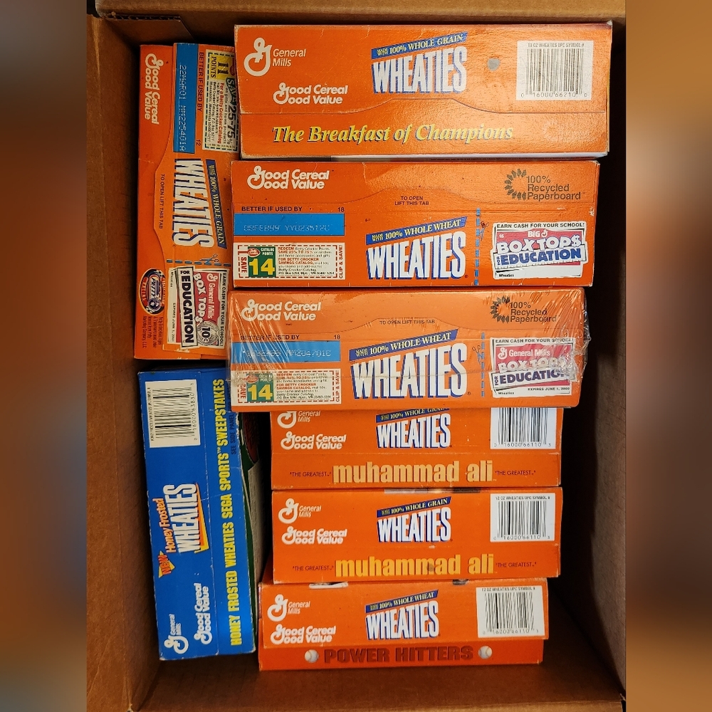 General Mills Wheaties Cereal Box Collection Bundle Of 8